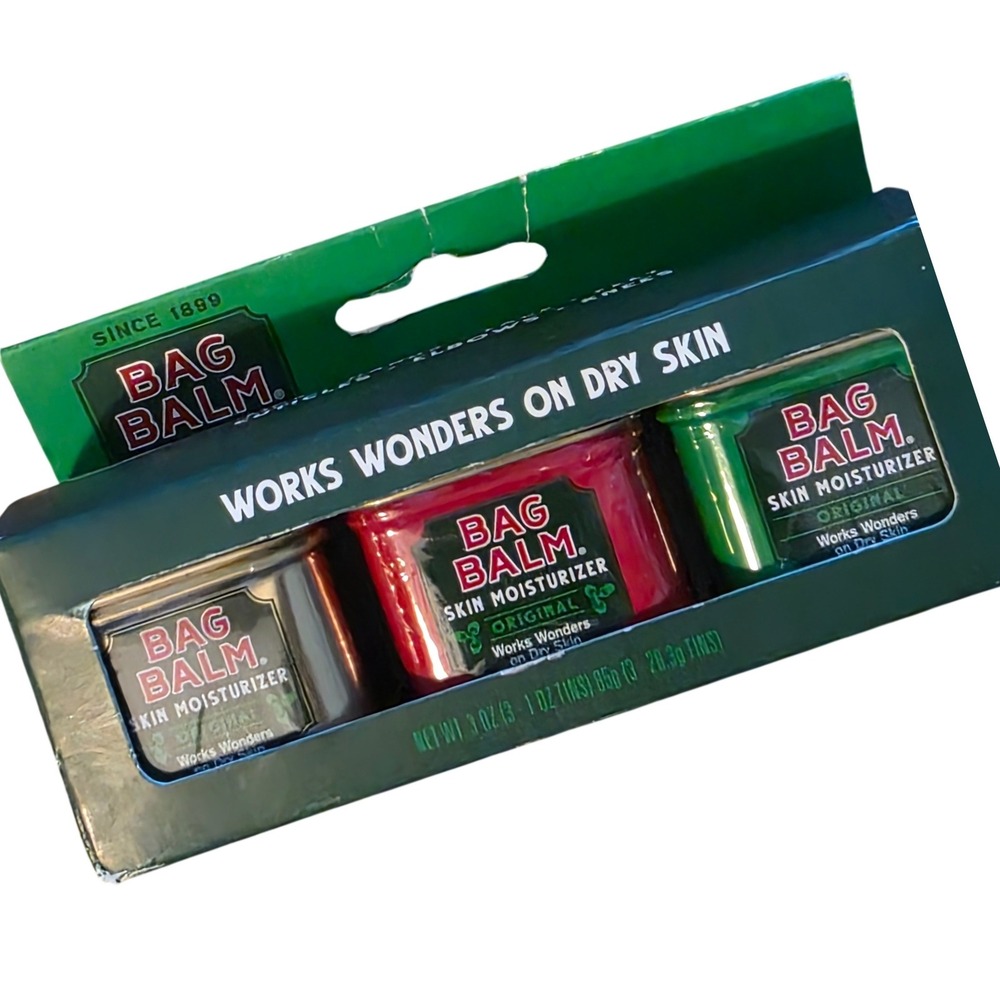 Bag Balm Skin Moisturizer Original 1 oz Tins 3 Pack Vermonts Original Salve